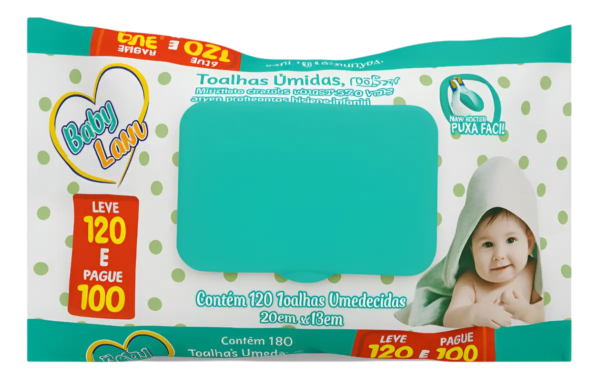 Toalhas Umedecidas Baby Lenn
